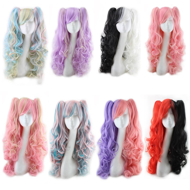 Colorful Long Curly Wigs for Stylish Looks