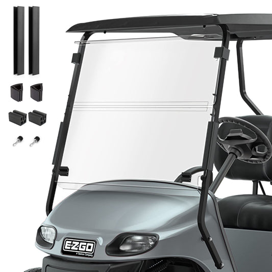 EZGO TXT Glof Cart Windshield for 1994-2013 & Clear Foldable EZ GO Txt Golf Cart Accessories Windshield Parts