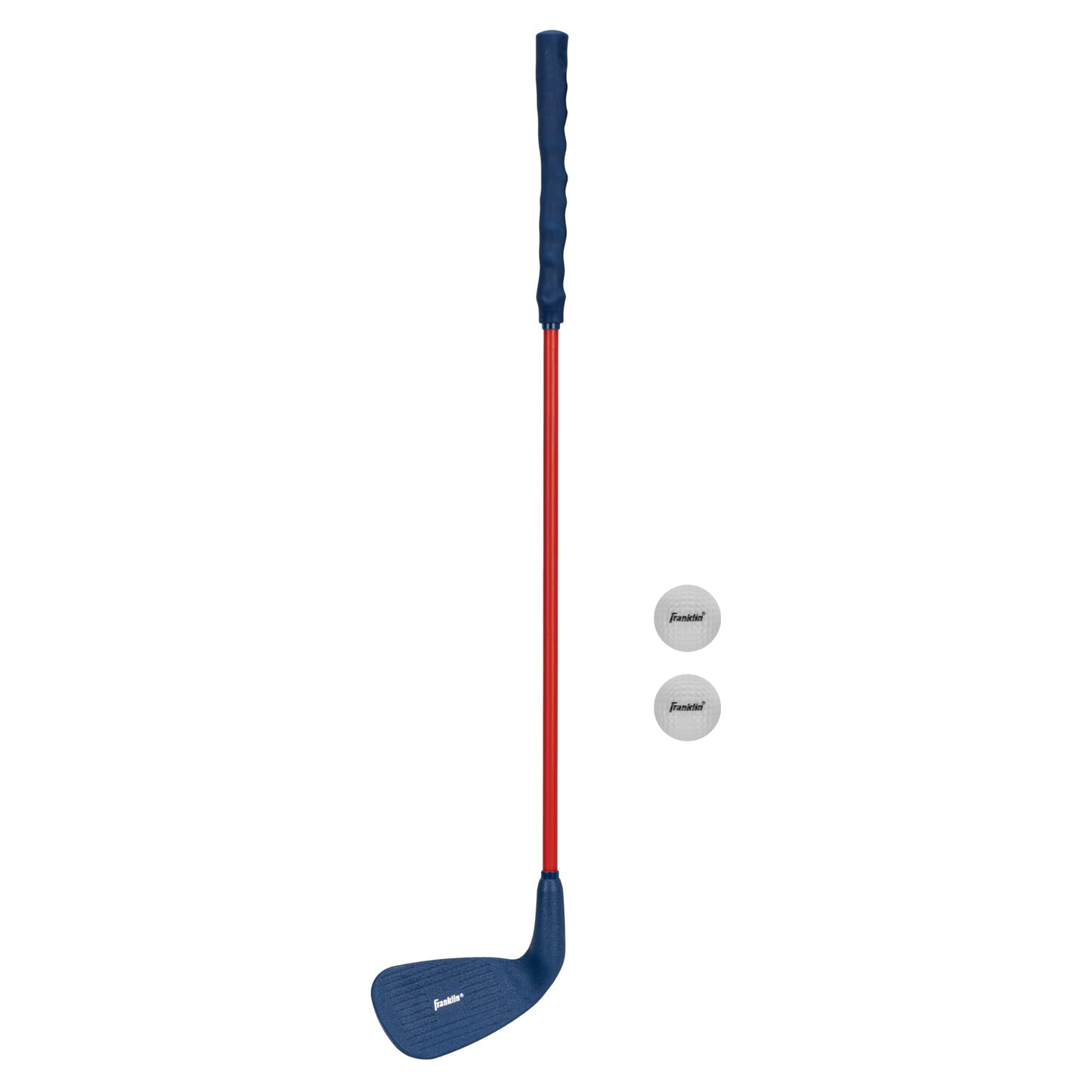 Franklin Sports Kids Golf Set 28" Club with Oversized Club Head & 2 Foam Golf Balls Ergornomic Hand Grip for Proper Hand Positioning Backyard Play and Practice